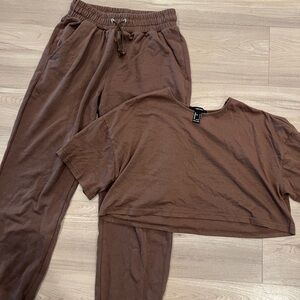 Forever 21 Brown Women's Jogger Set